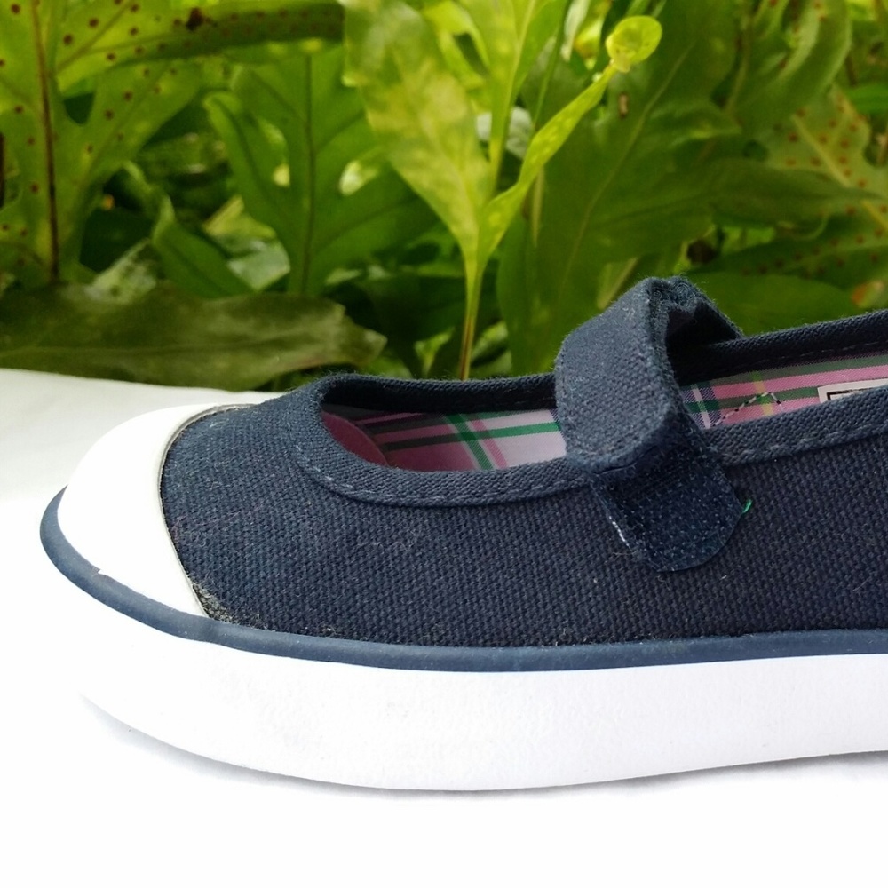 Polo Ralph Lauren Girls Blue Mary Janes Sneakers 7 - Picture 5 of 15